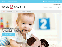 Tablet Screenshot of have2haveit.com